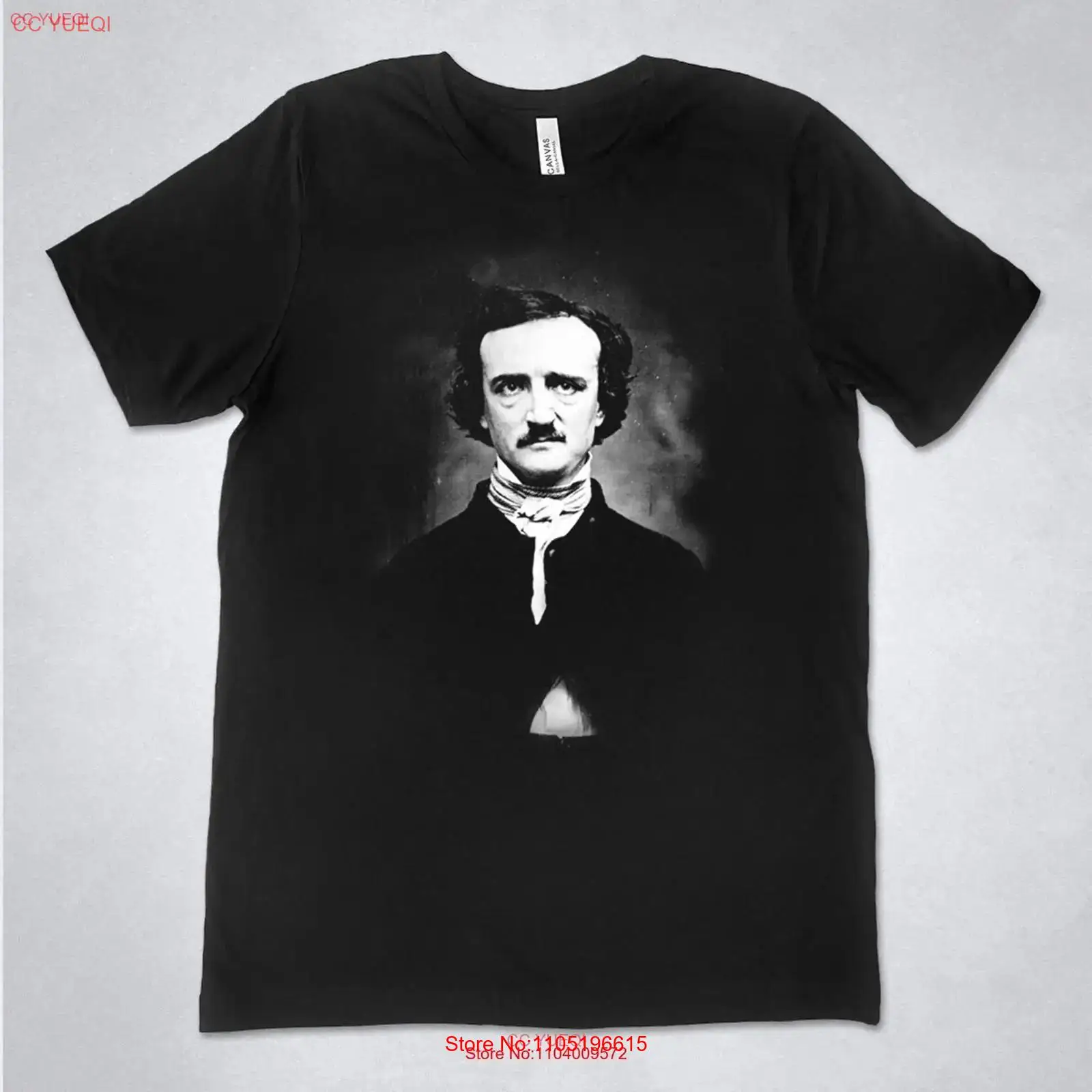 Vintage Fashion Jersey - Edgar Allan Poe camisa retrato foto