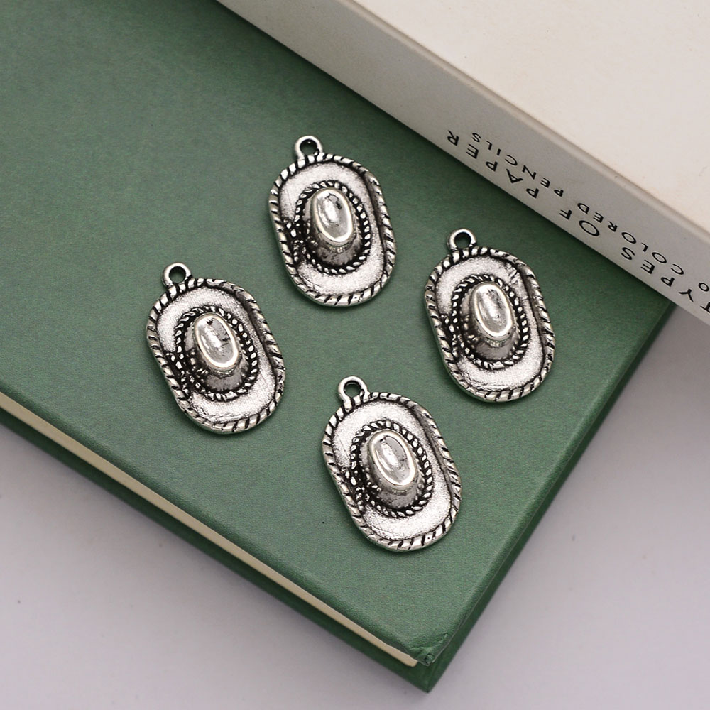 Vintage Fashion Finds - 10 pçs/lote -- 13x22x5mm antigo banhado
