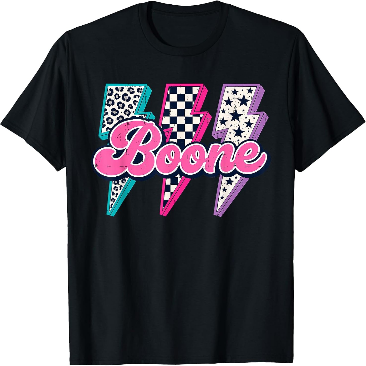 Vintage Vibes Fashion - Camiseta retrô vintage Boone Vibes de