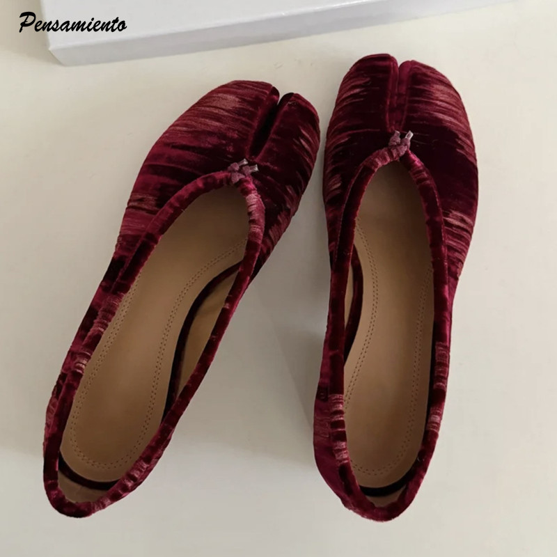 Vintage Fashion Ladies - Sapatos de Ballet Femininos Vintage com