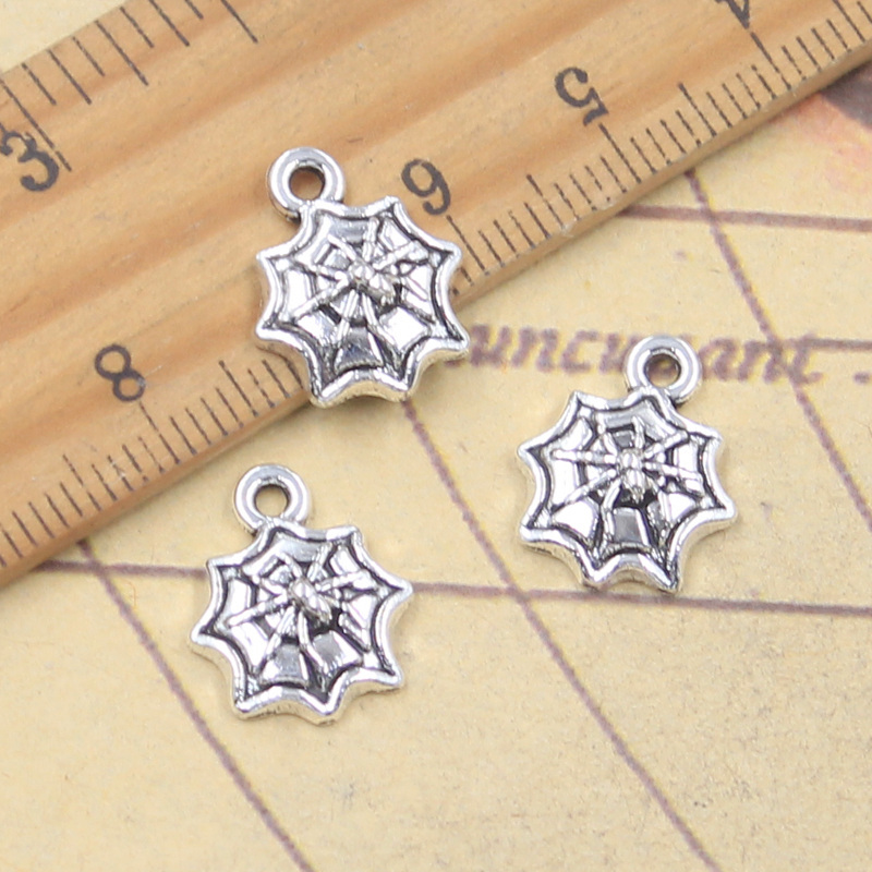 Vintage Fashion Finds - 30 pçs encantos halloween aranha web
