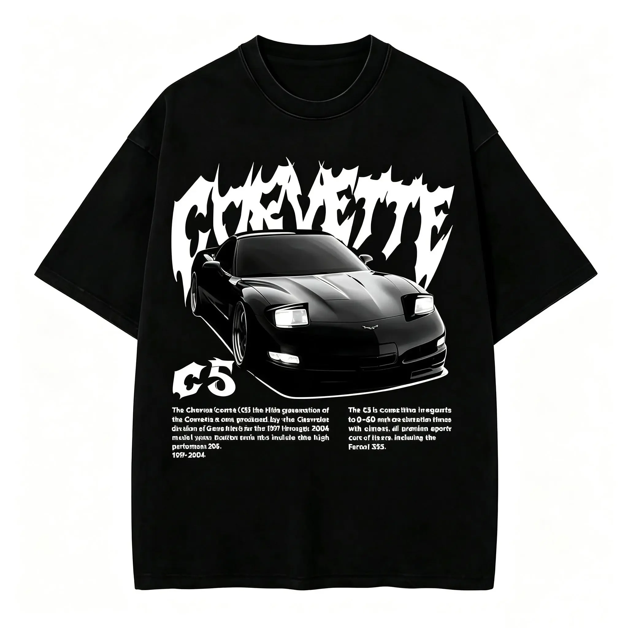Vintage Fashion Enthusiasts - Camiseta Corvette C5, Camiseta Gráfica de