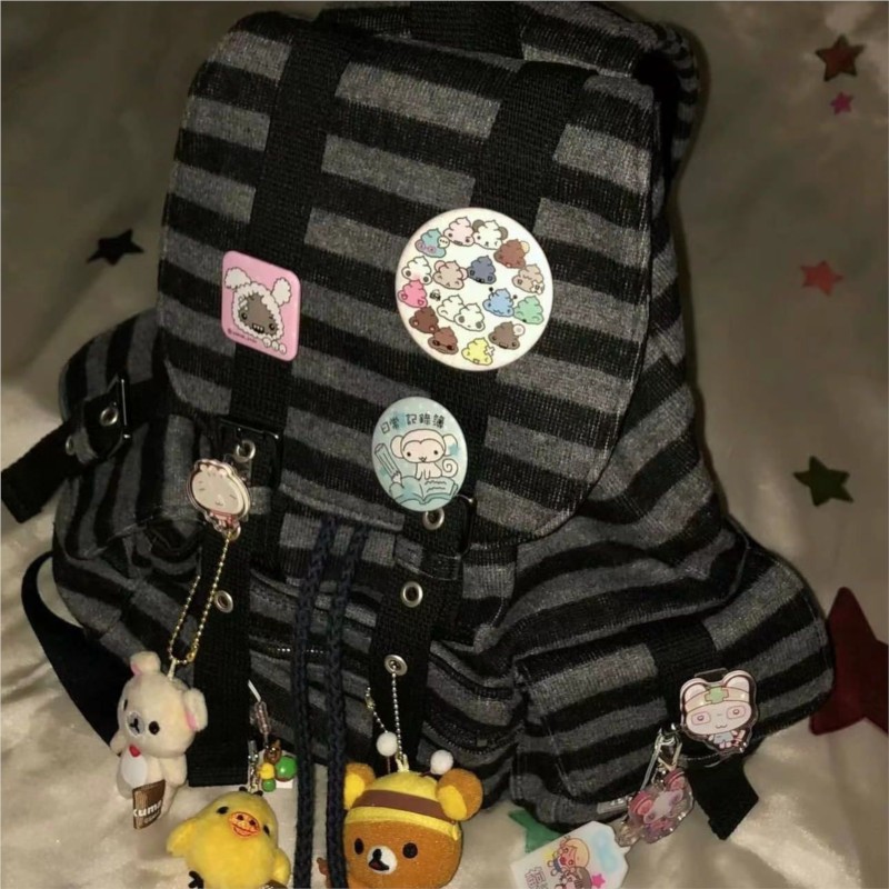Vintage Fashion Boutique - Harajuku vintage mochila feminina único bloco