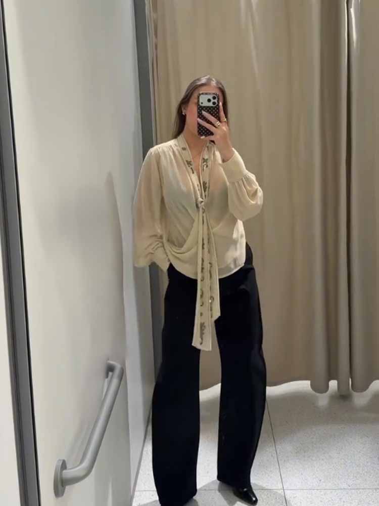 Vintage Fashion Boutique - Hh mulher verão moda elegante mangas