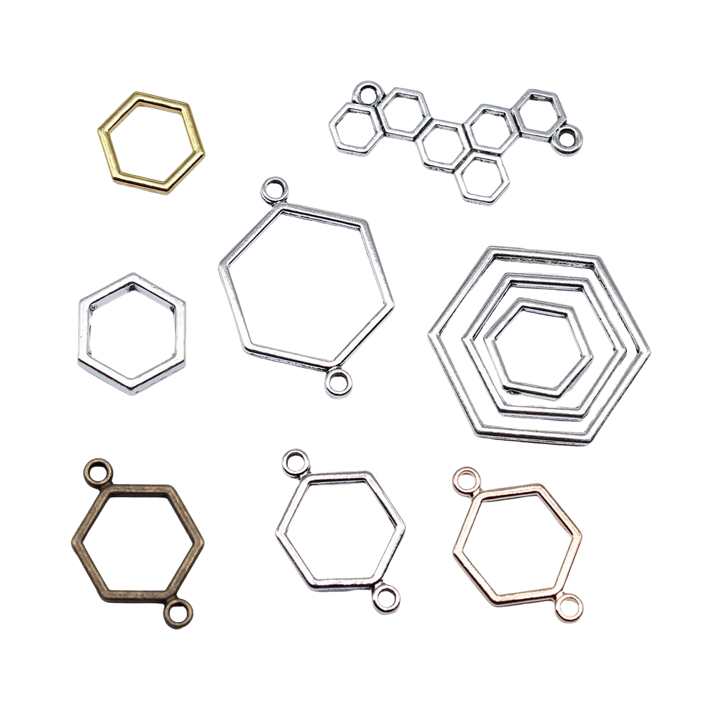 Vintage Fashion Finds - 40 pçs hexagonal favo de mel