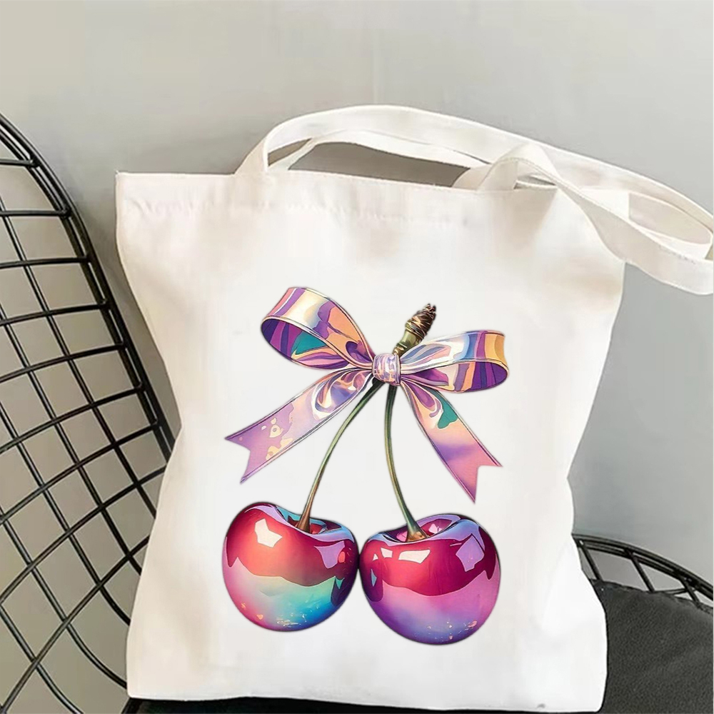 Vintage Vibes Fashion - Bolsa Tote de Lona Vintage Rosa