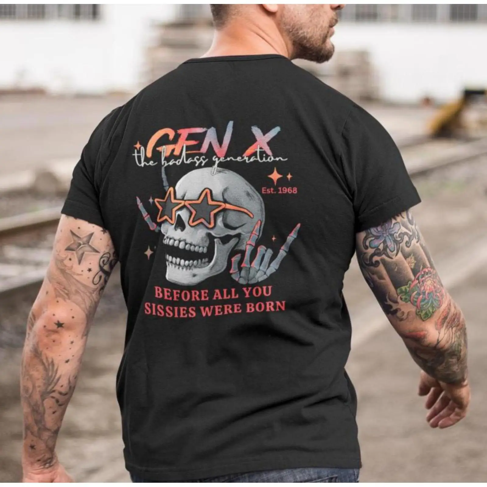 Vintage Fashion Enthusiasts - Camiseta Gen X The Badass Generation