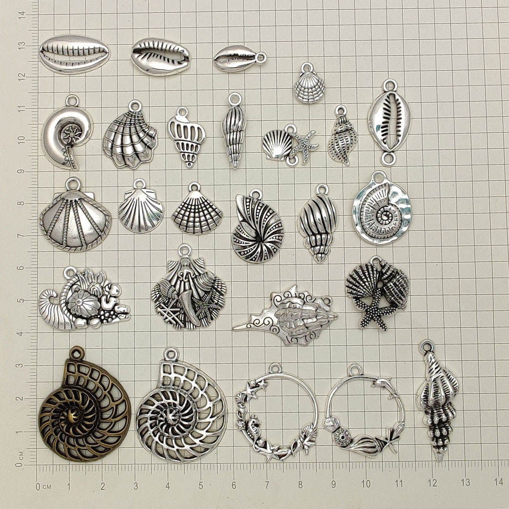 Antique Silver Plated Beach Sh - Vintage Fashion Finds avaliação e preço