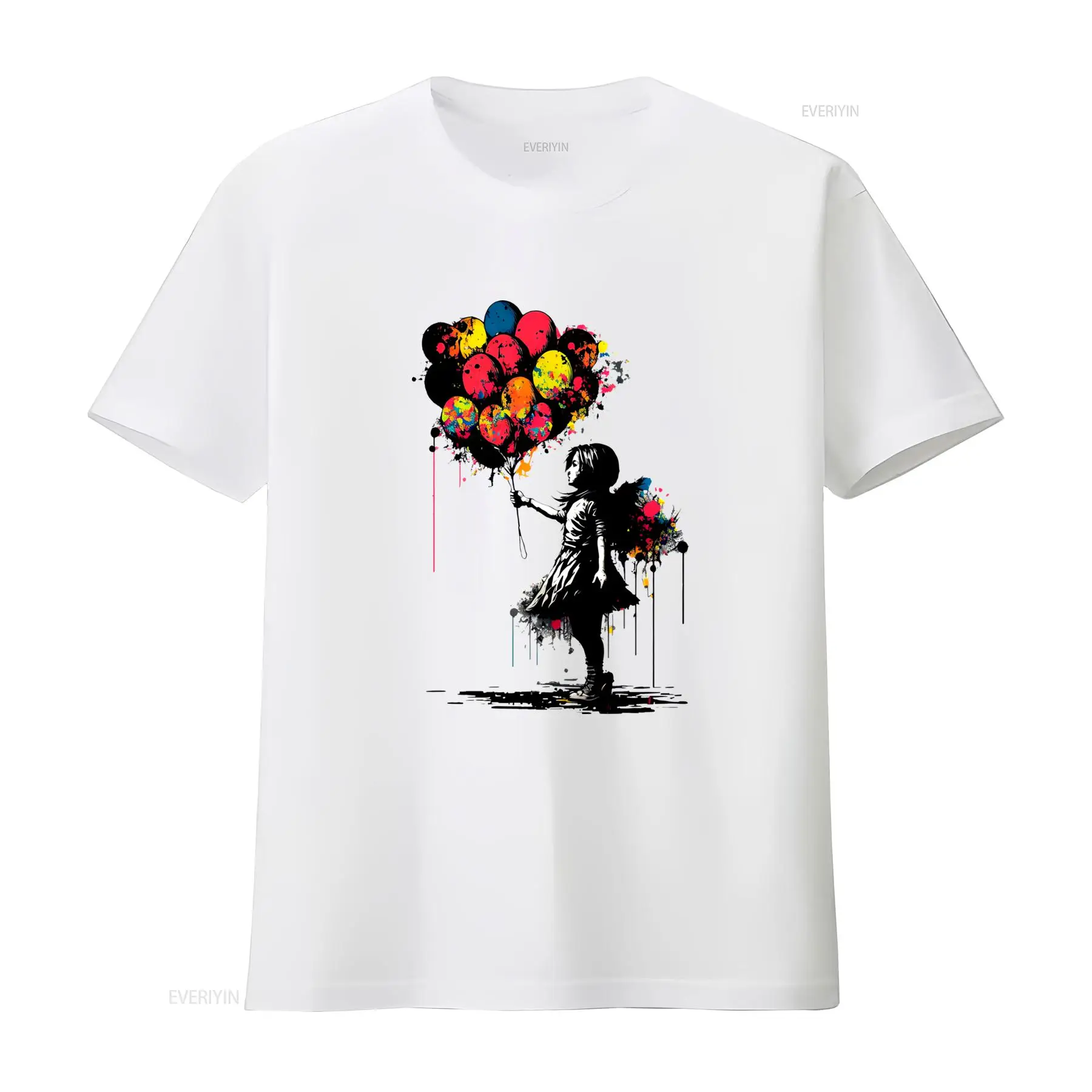 Camiseta Banksy Peace Balloon  - Vintage Fashion Jersey avaliação e preço