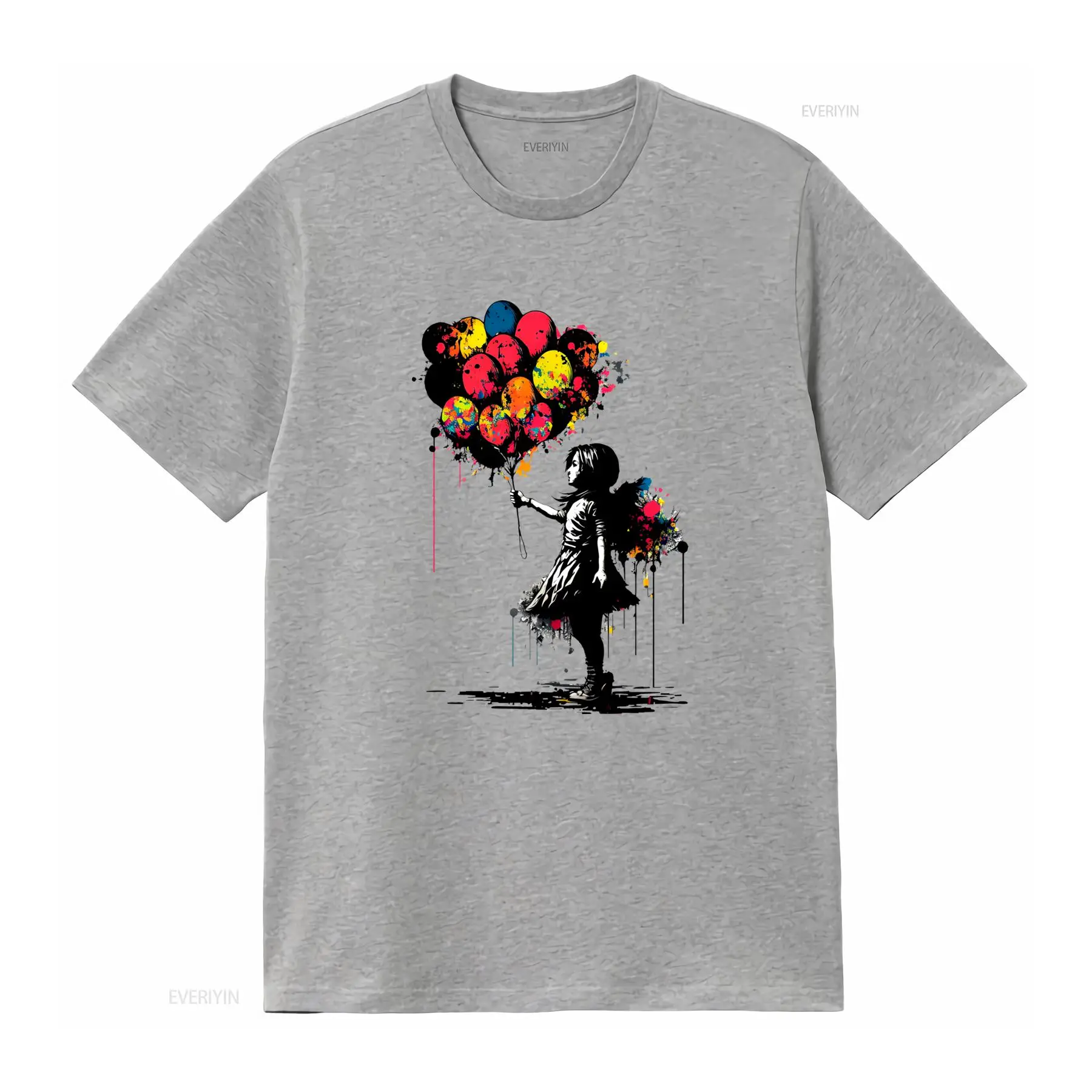 Camiseta Banksy Peace Balloon  - Vintage Fashion Jersey avaliação e preço