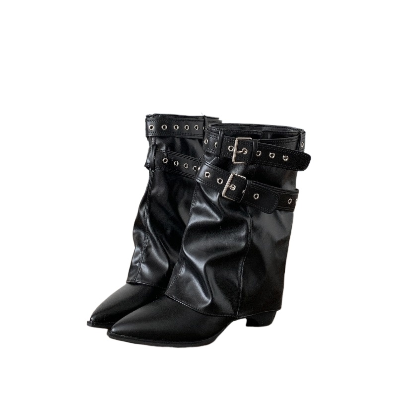 Botas Femininas de Cano Médio  - Vintage Fashion Ladies avaliação e preço