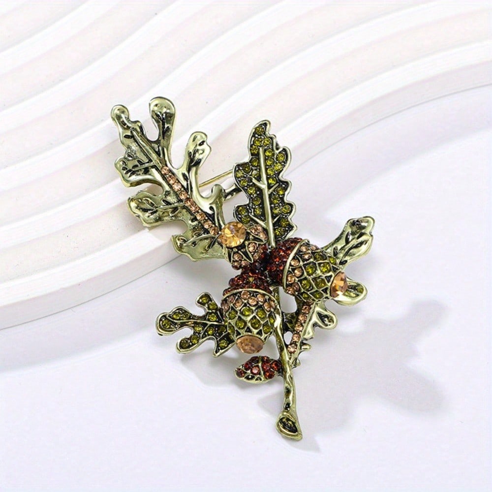 Broche vintage de bolota e fol - Vintage Fashion Enthusiasts avaliação e preço