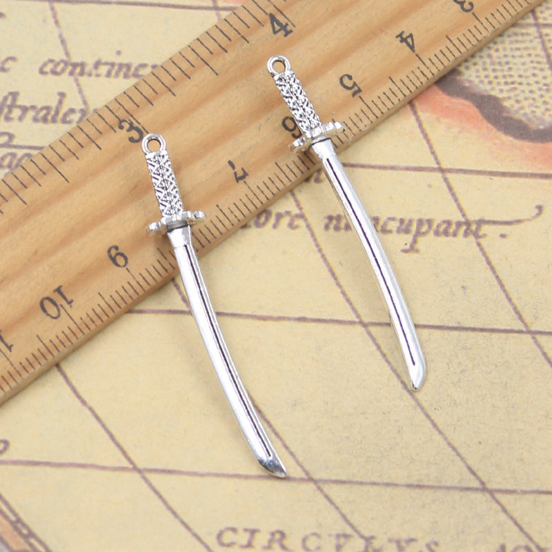 20 pçs encantos faca katana 49 - Vintage Fashion Finds avaliação e preço