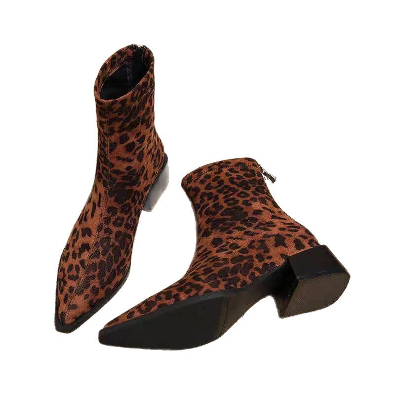 Novas Botas de Salto Baixo Fem - Vintage Fashion Ladies avaliação e preço