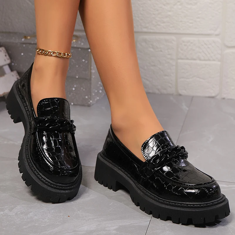 Plataforma chunky salto quadra - Vintage Fashion Ladies avaliação e preço