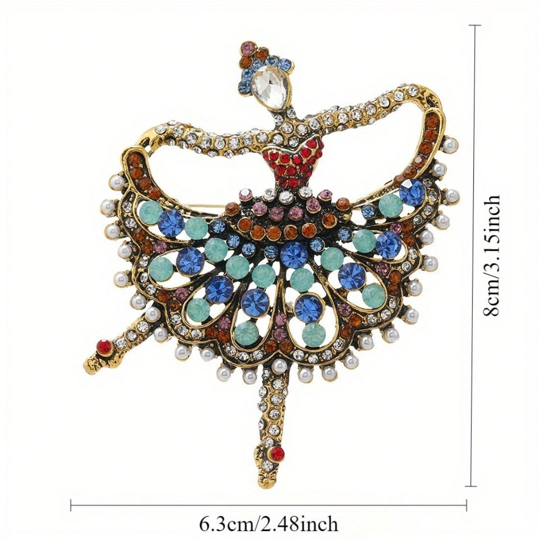 Broche Vintage em Tom Dourado  - Vintage Fashion Enthusiasts avaliação e preço