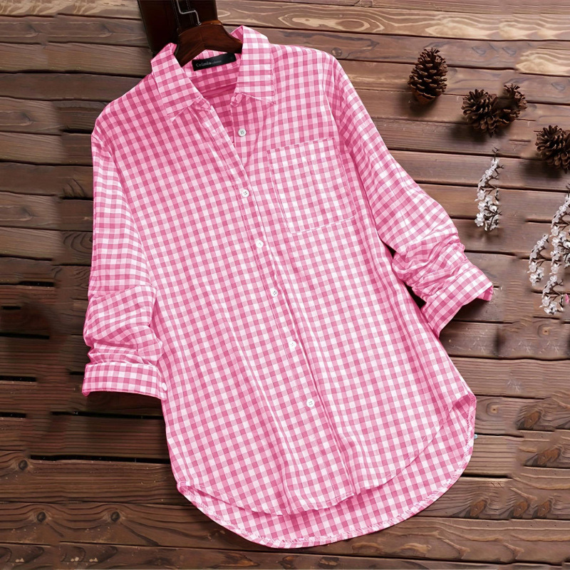 Camisa Feminina Xadrez Solta c - Vintage Fashion Ebay avaliação e preço