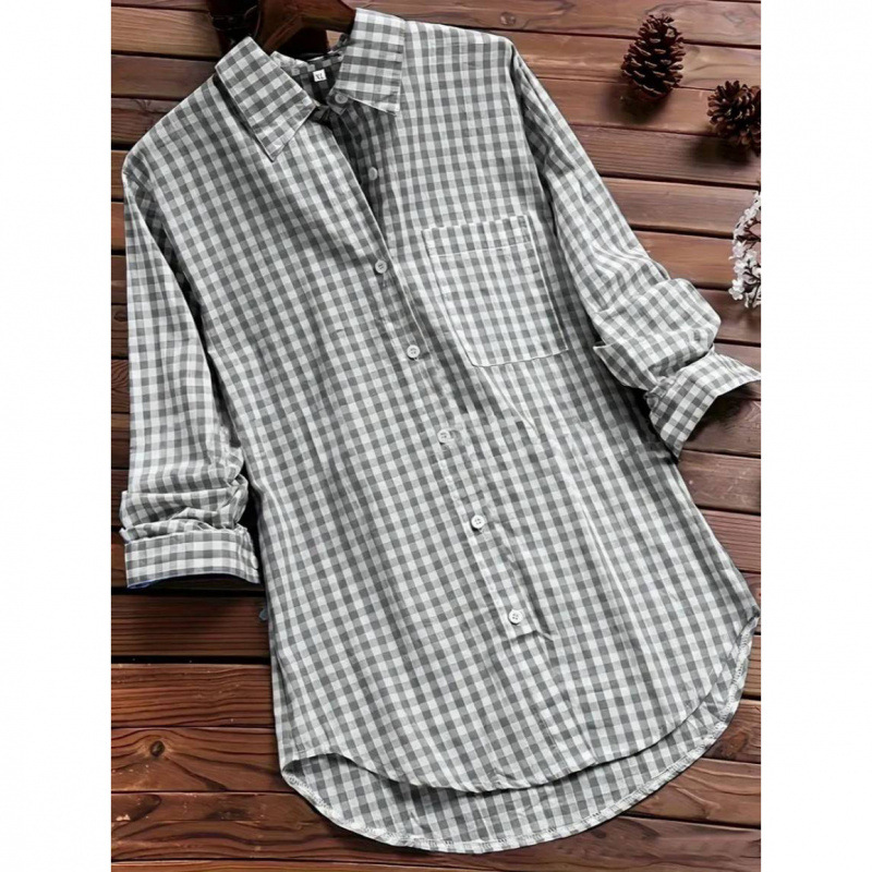 Camisa Feminina Xadrez Solta c - Vintage Fashion Ebay avaliação e preço