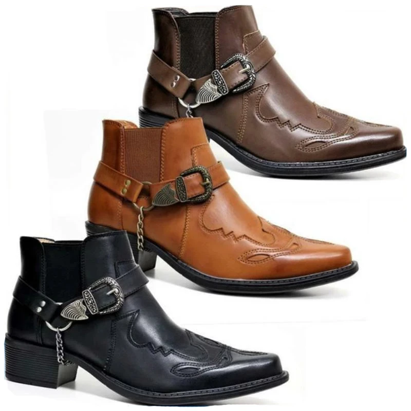 Botas Masculinas de Couro Vint - Vintage Fashion Boutique avaliação e preço