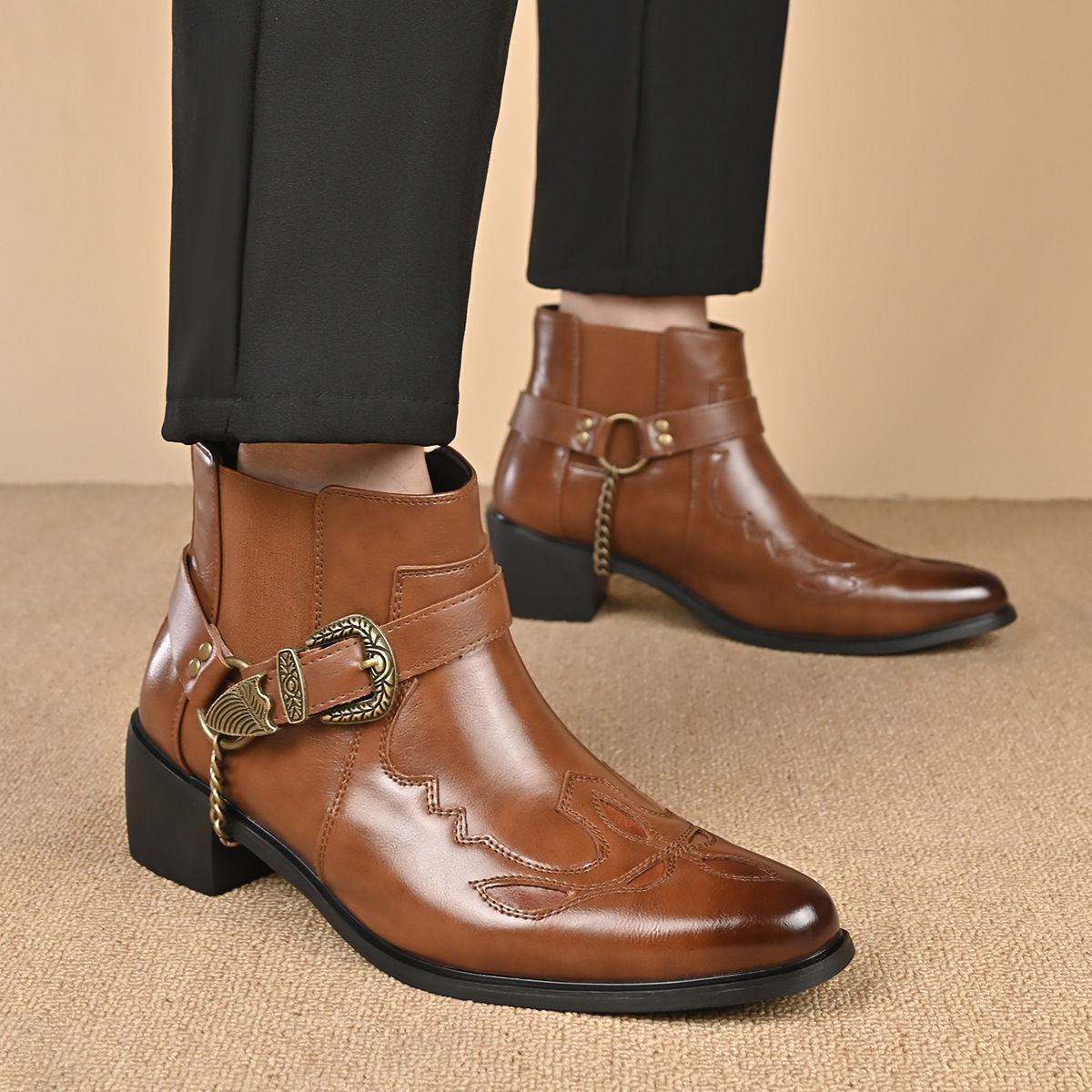 Botas Masculinas de Couro Vint - Vintage Fashion Boutique avaliação e preço
